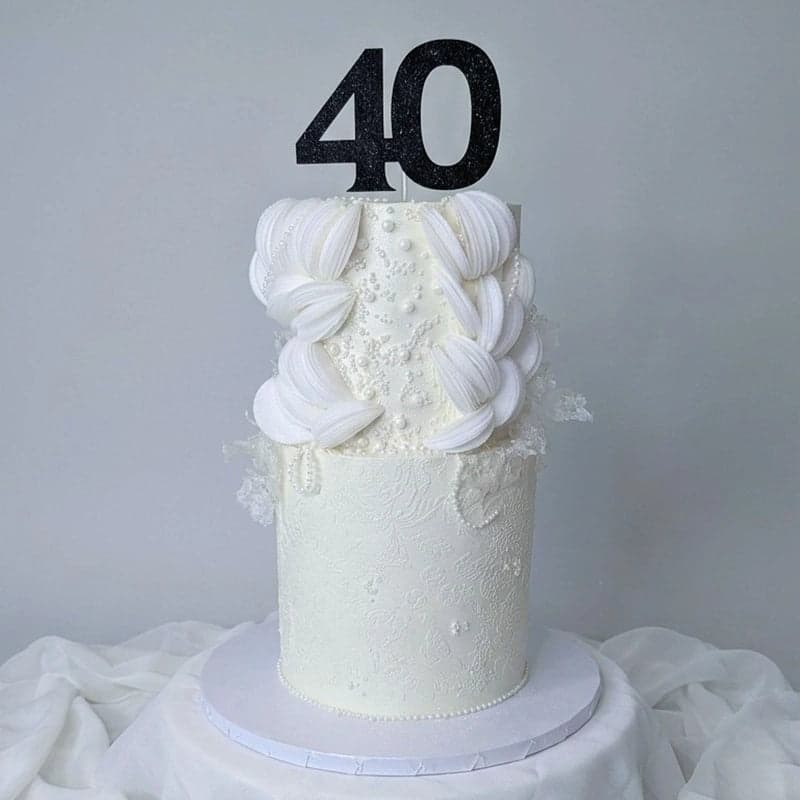 Pearl & Sails Couture Two-Tier Cake by SugarblissNmore